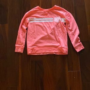 Neon pink justice sweatshirt